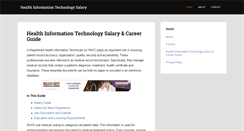 Desktop Screenshot of healthinformationtechnologysalaryhq.com