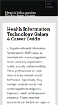 Mobile Screenshot of healthinformationtechnologysalaryhq.com